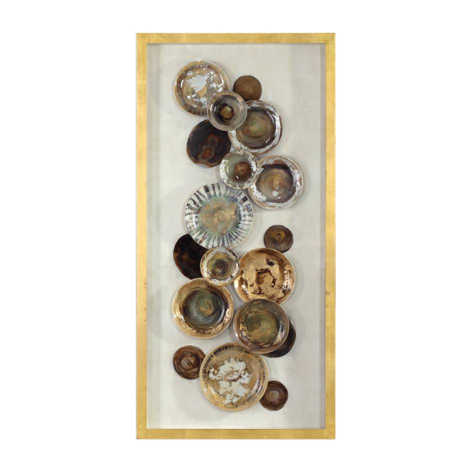 Uttermost Myla Antique Plate Shadow Box | Modishstore | Wall Art-3