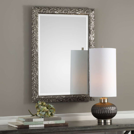 Uttermost Evelina Silver Leaves Mirror | Mirrors | Modishstore