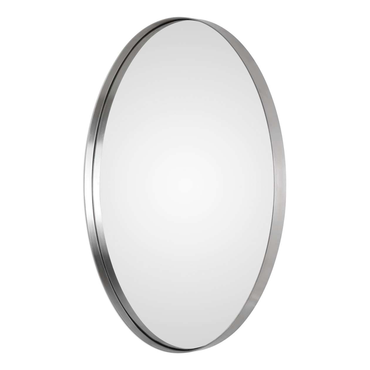 Uttermost Pursley Brushed Nickel Oval Mirror | Mirrors | Modishstore - 5