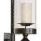 Uttermost Garvin Twist Metal Sconce With Candle | Modishstore | Candle Holders-2