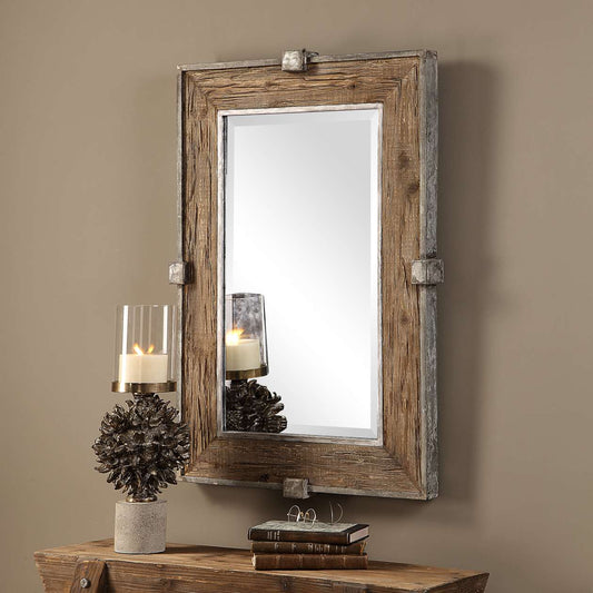 Uttermost Siringo Weathered Wood Mirror | Mirrors | Modishstore