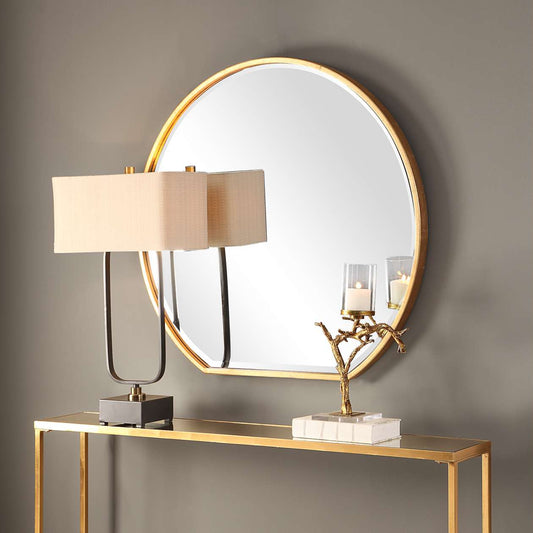 Uttermost Cabell Gold Mirror | Mirrors | Modishstore