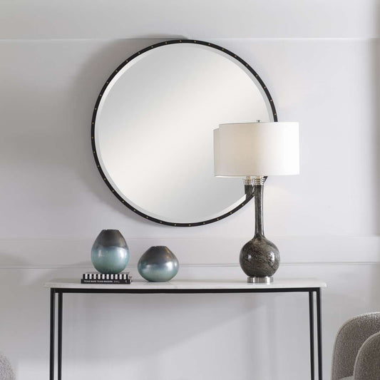 Uttermost Benedo Round Mirror | Mirrors | Modishstore