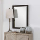 Uttermost Gower Aged Black Vanity Mirror | Mirrors | Modishstore