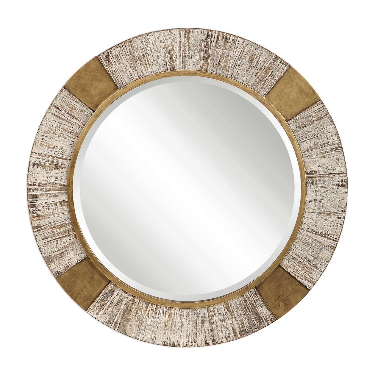 Uttermost Reuben Gold Round Mirror | Mirrors | Modishstore - 5