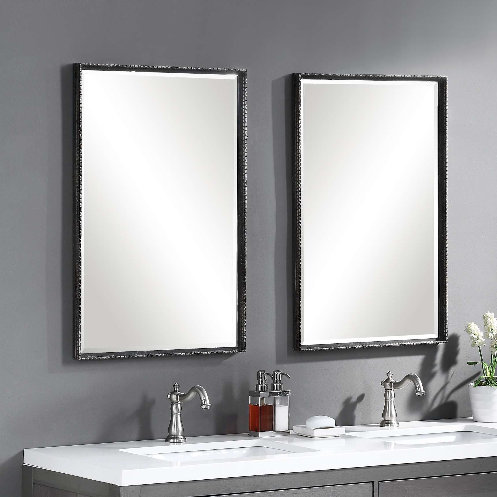 Uttermost Callan Iron Vanity Mirror | Mirrors | Modishstore