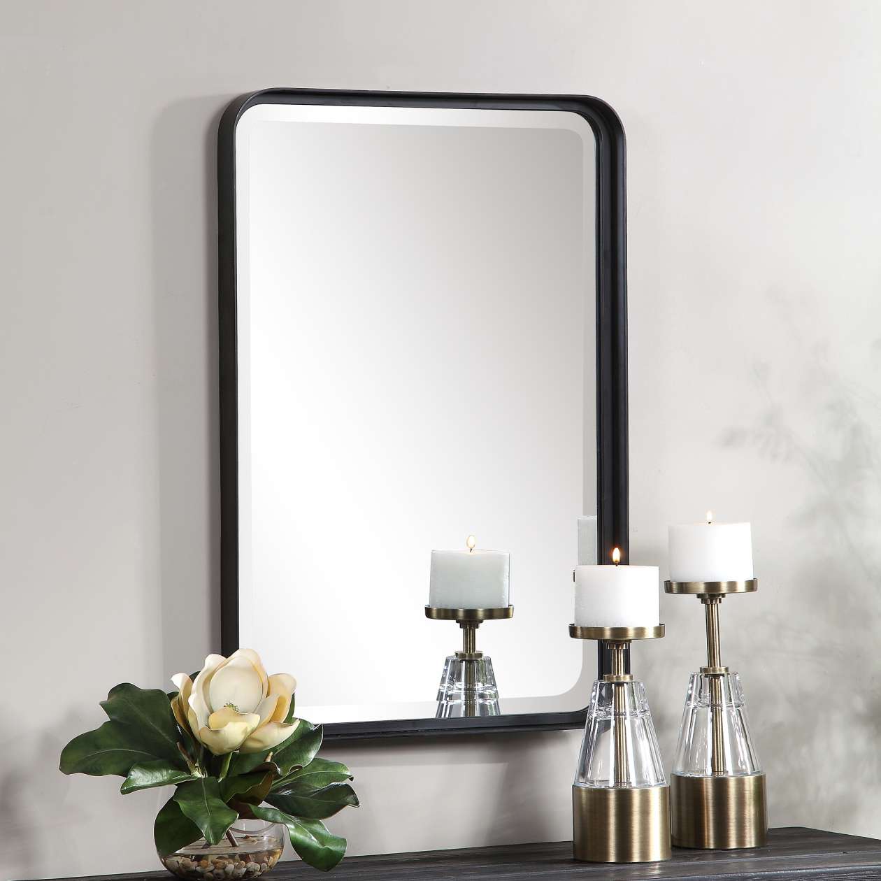 Uttermost Croften Black Vanity Mirror | Mirrors | Modishstore - 3