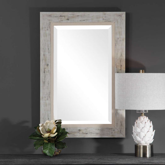 Uttermost Branbury Rustic Light Wood Mirror | Mirrors | Modishstore