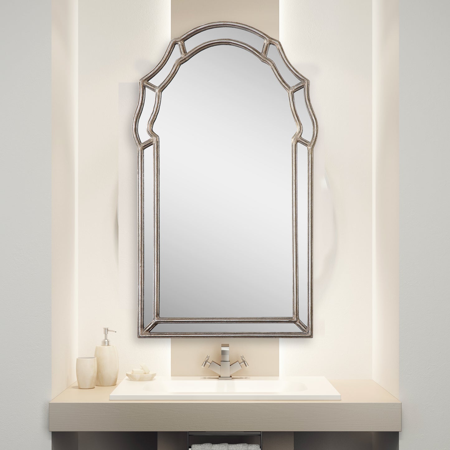 This decorative, arched mirror By Modish Store | Mirrors | Modishstore