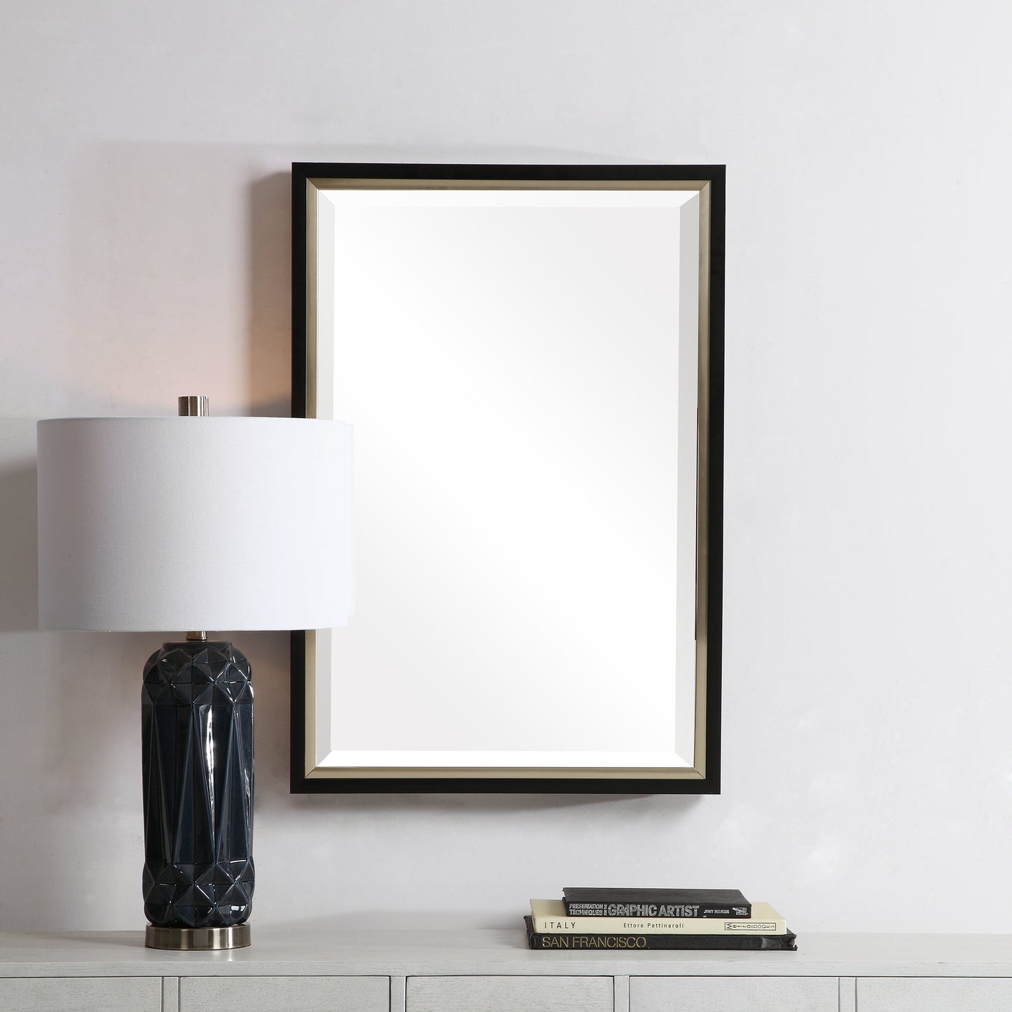 The modern appearance of this matte black frame By Modish Store | Mirrors | Modishstore