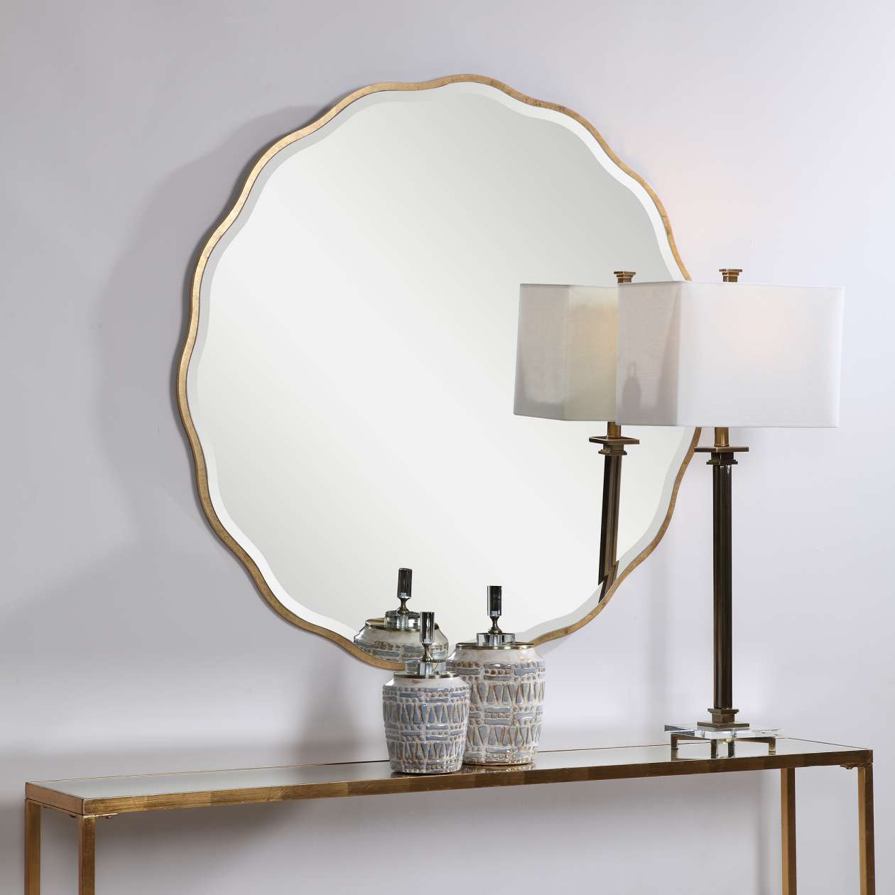 Uttermost Aneta Gold Round Mirror | Mirrors | Modishstore - 3