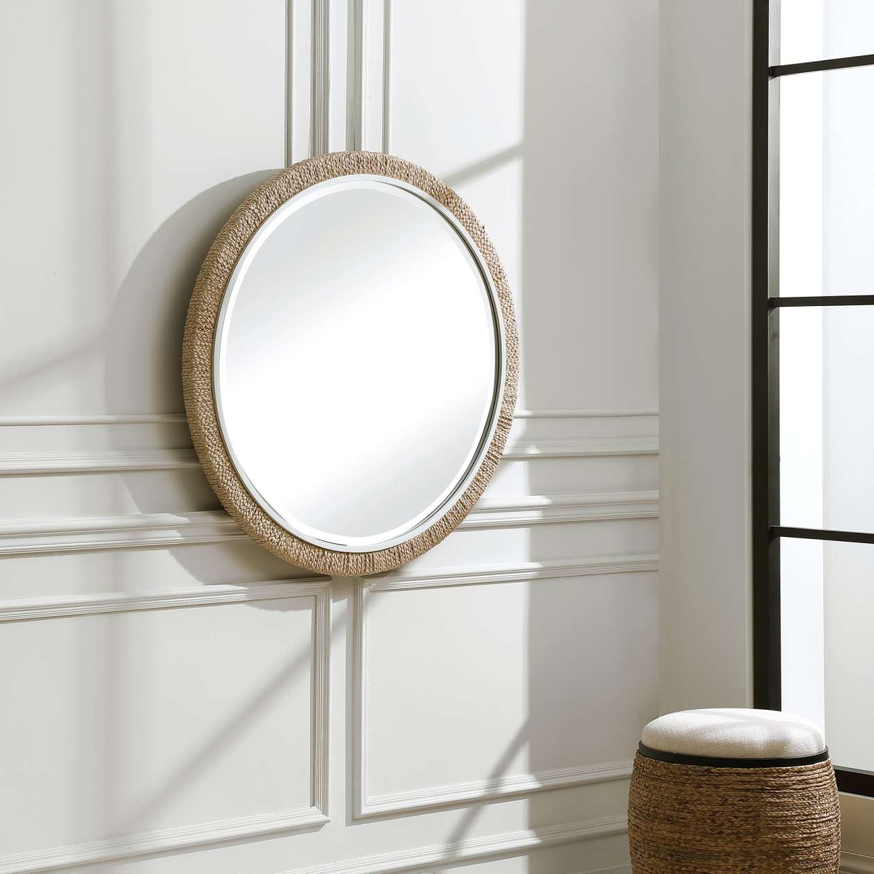 Uttermost Carbet Round Rope Mirror | Mirrors | Modishstore - 2
