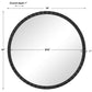 Uttermost Dandridge Round Industrial Mirror | Mirrors | Modishstore - 3