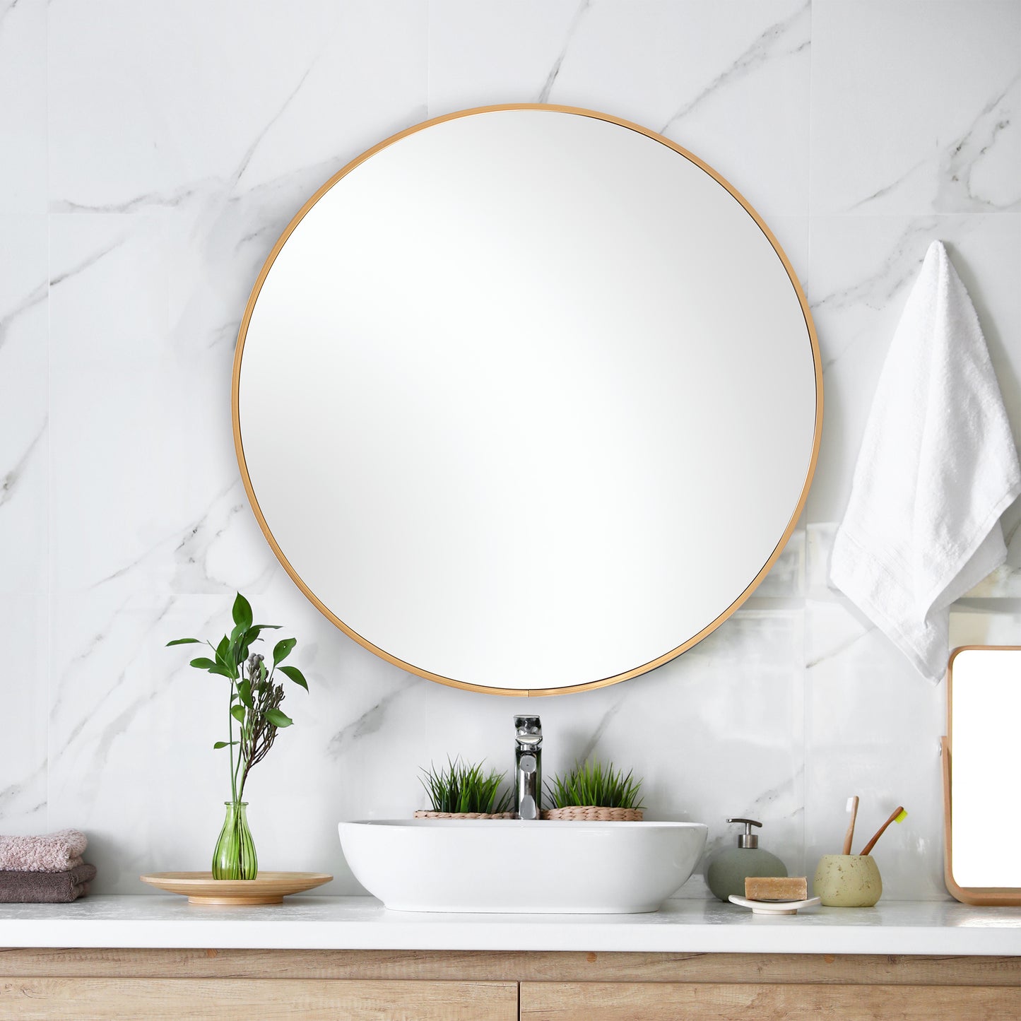 Bathroom round mirror By Modish Store | Mirrors | Modishstore