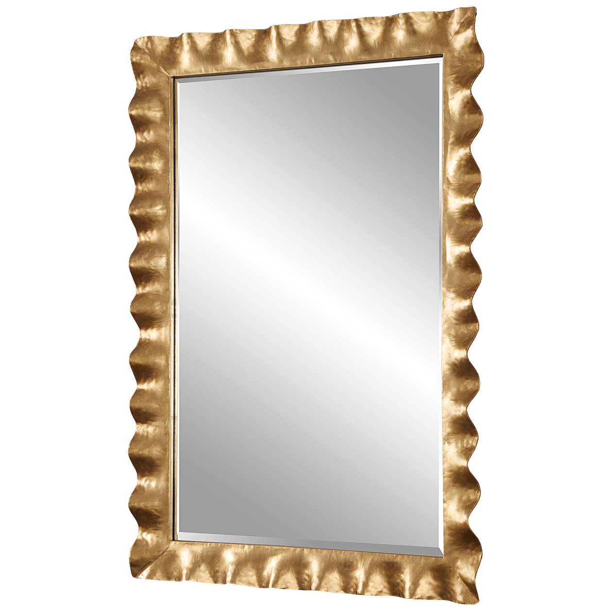Uttermost Haya Scalloped Gold Mirror | Mirrors | Modishstore - 4