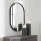 Uttermost Varina Minimalist Black Oval Mirror | Mirrors | Modishstore - 4
