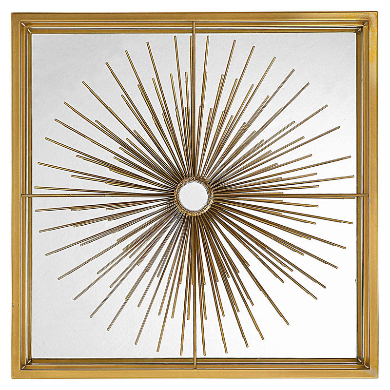 Uttermost Starlight Mirrored Brass Wall Decor | Wall Decor | Modishstore