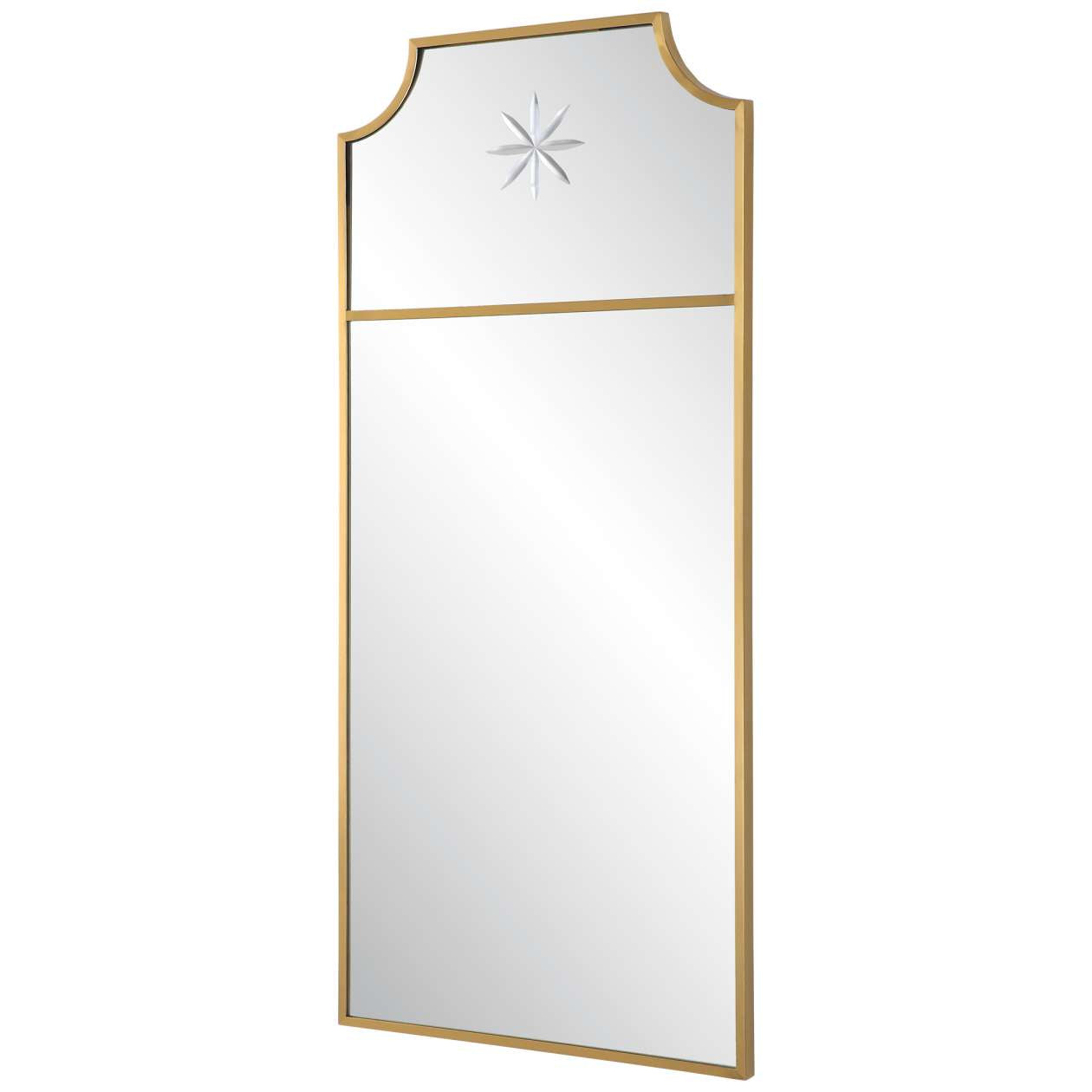 Uttermost Caddington Tall Brass Mirror | Mirrors | Modishstore - 2