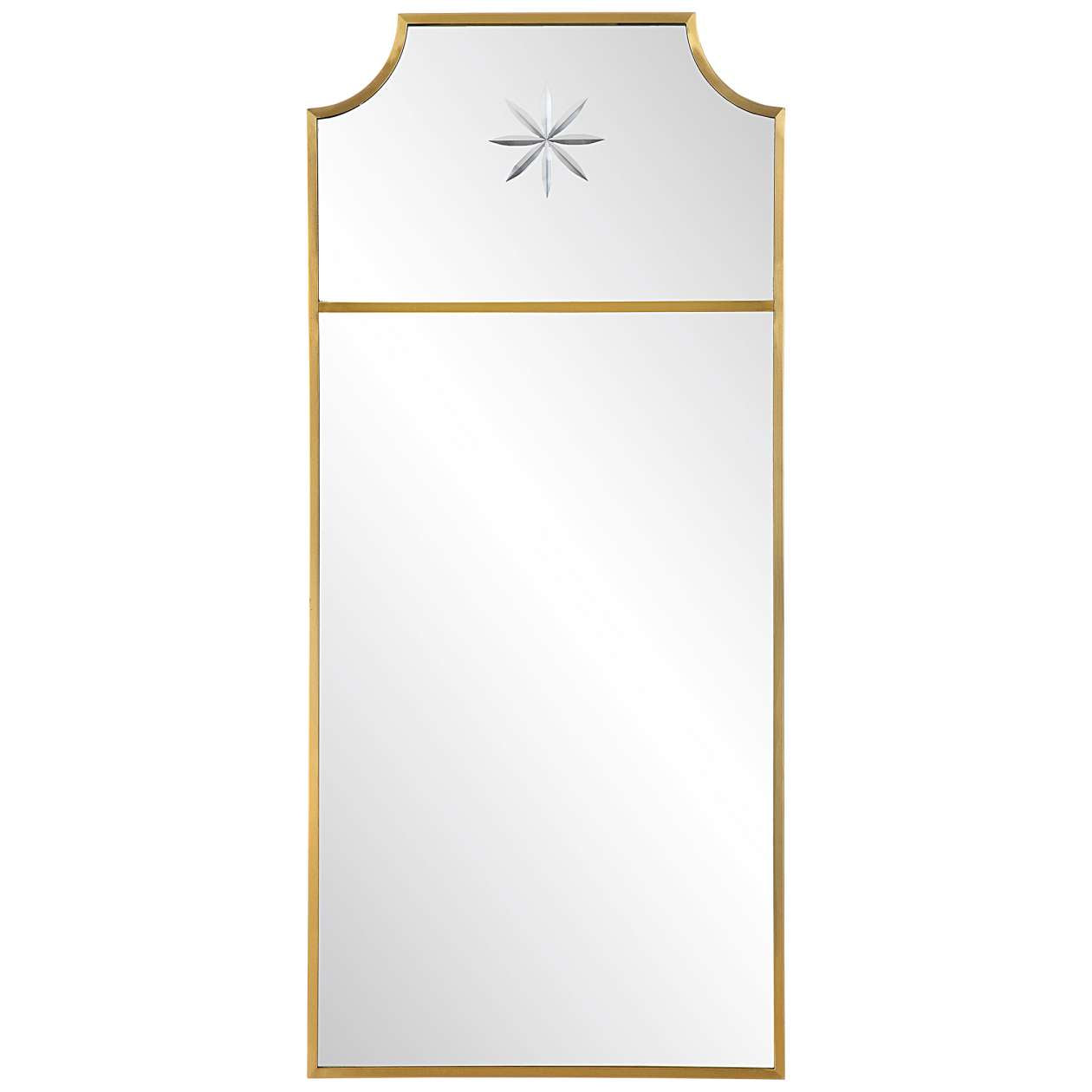 Uttermost Caddington Tall Brass Mirror | Mirrors | Modishstore - 4