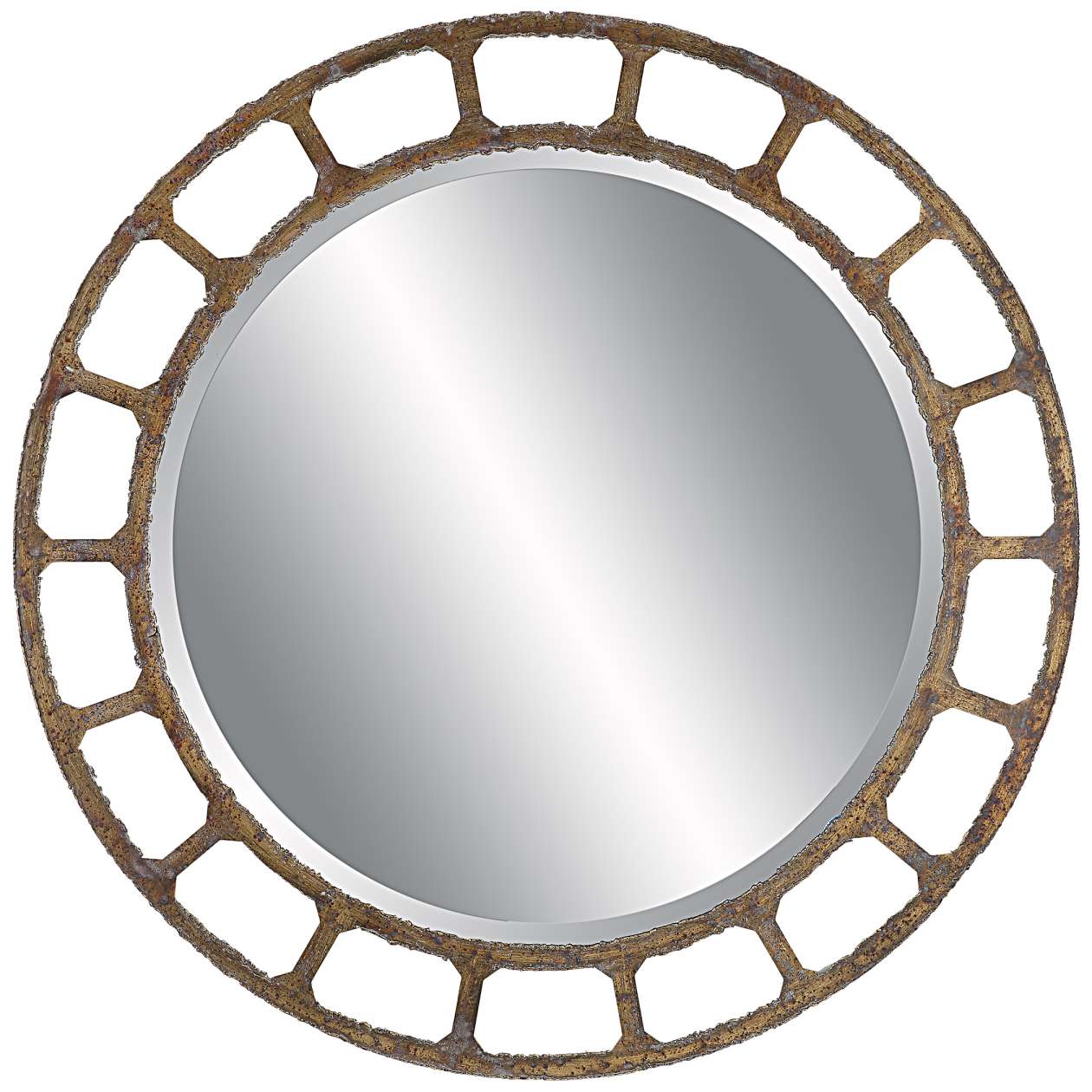 Uttermost Darby Distressed Round Mirror | Mirrors | Modishstore - 3