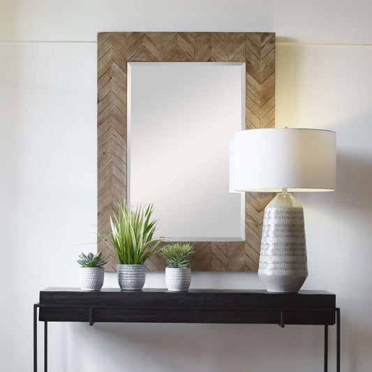 Uttermost Demetria Wooden Mirror, Small | Mirrors | Modishstore