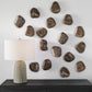 Uttermost Pebbles Walnut Wood Wall Décor, Set Of 9 | Wall Art | Modishstore - 3