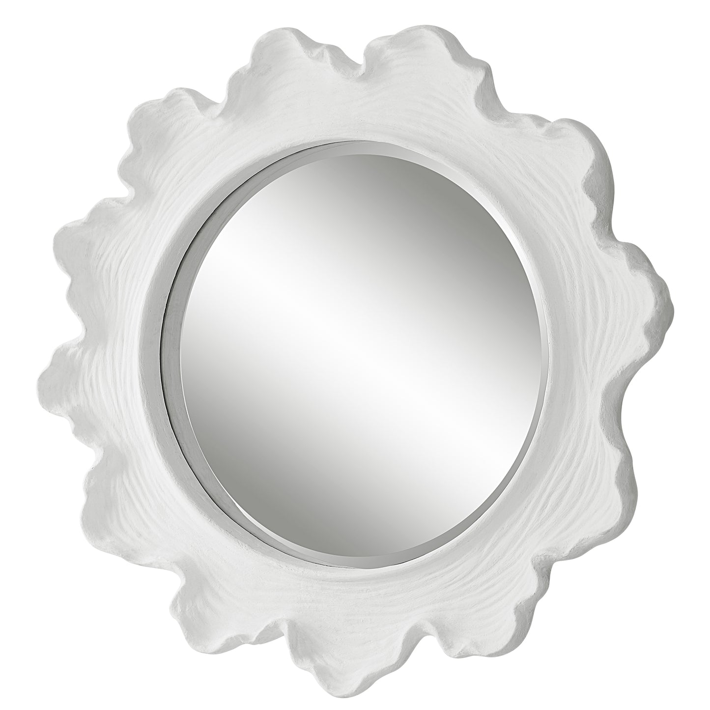 Uttermost Sea Coral White Round Mirror | Mirrors | Modishstore - 6