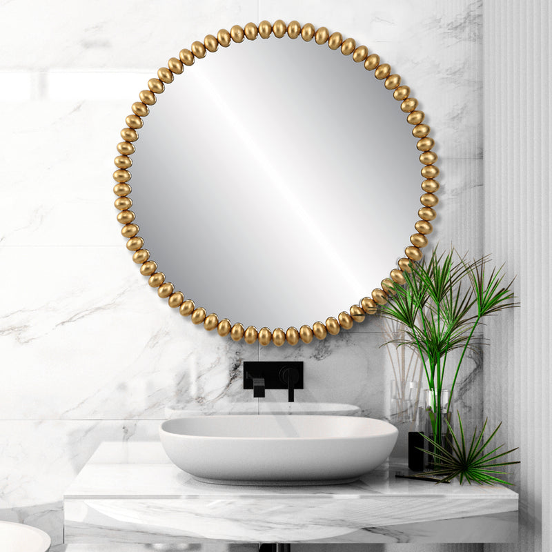 Uttermost Byzantine Round Gold Mirror | Mirrors | Modishstore