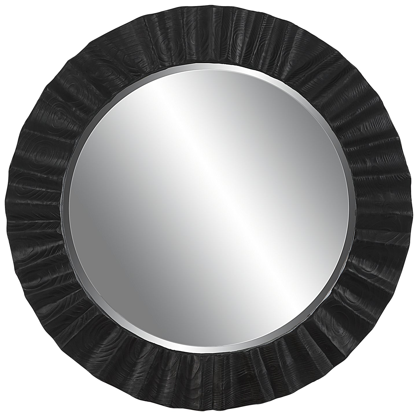 Uttermost Caribou Dark Espresso Round Mirror | Mirrors | Modishstore - 2