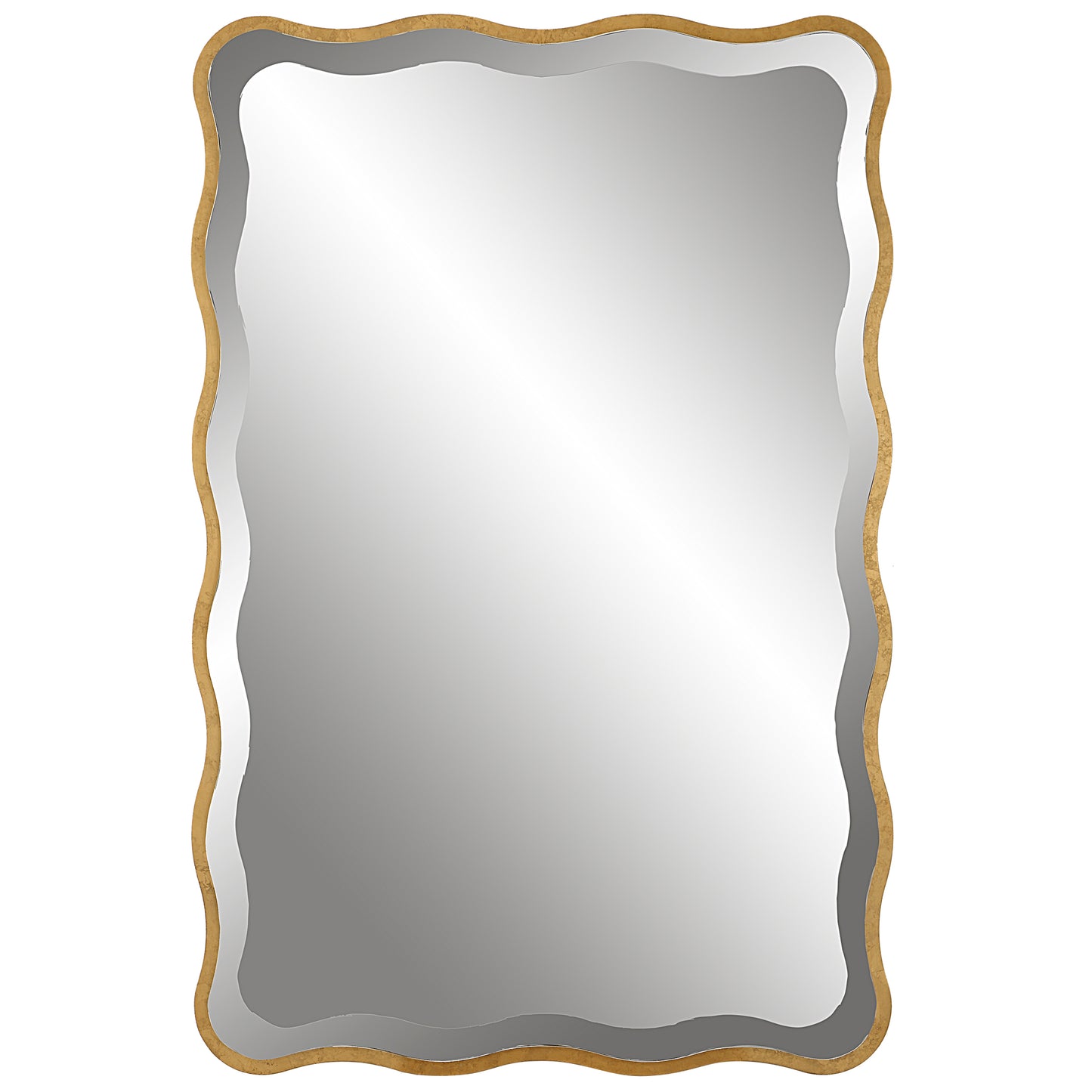 Uttermost Aneta Gold Scalloped Mirror | Mirrors | Modishstore - 2