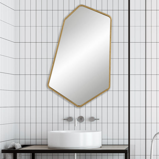 Uttermost Linneah Large Gold Mirror | Mirrors | Modishstore
