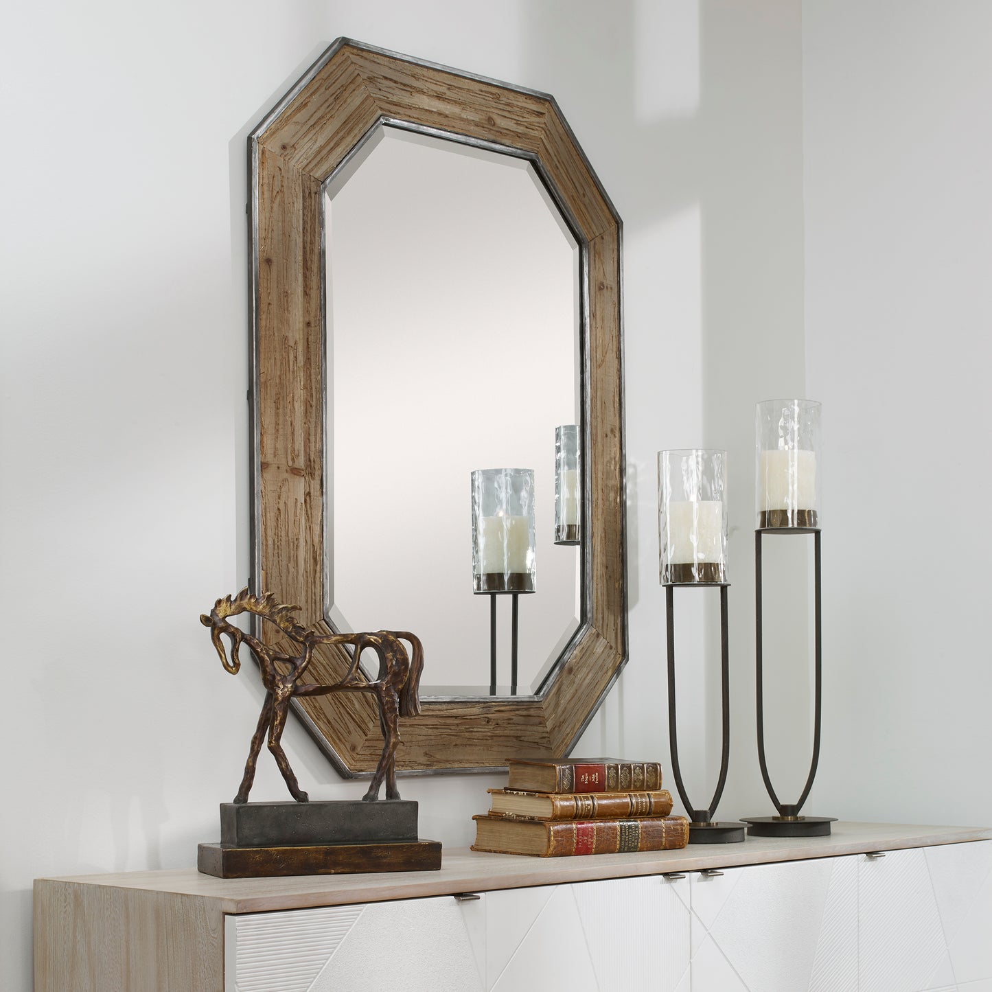 Uttermost Siringo Rustic Octagonal Mirror | Mirrors | Modishstore - 4