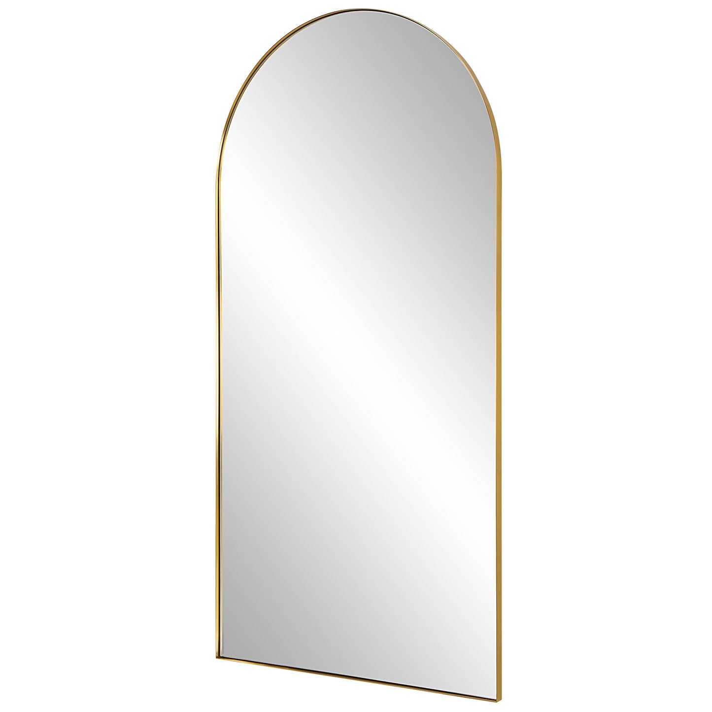 Uttermost Crosley Antique Brass Arch Mirror | Mirrors | Modishstore - 4