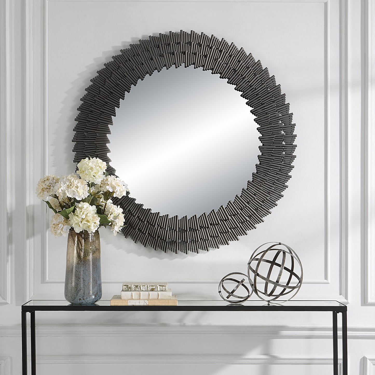 Uttermost Illusion Modern Round Mirror | Mirrors | Modishstore - 5