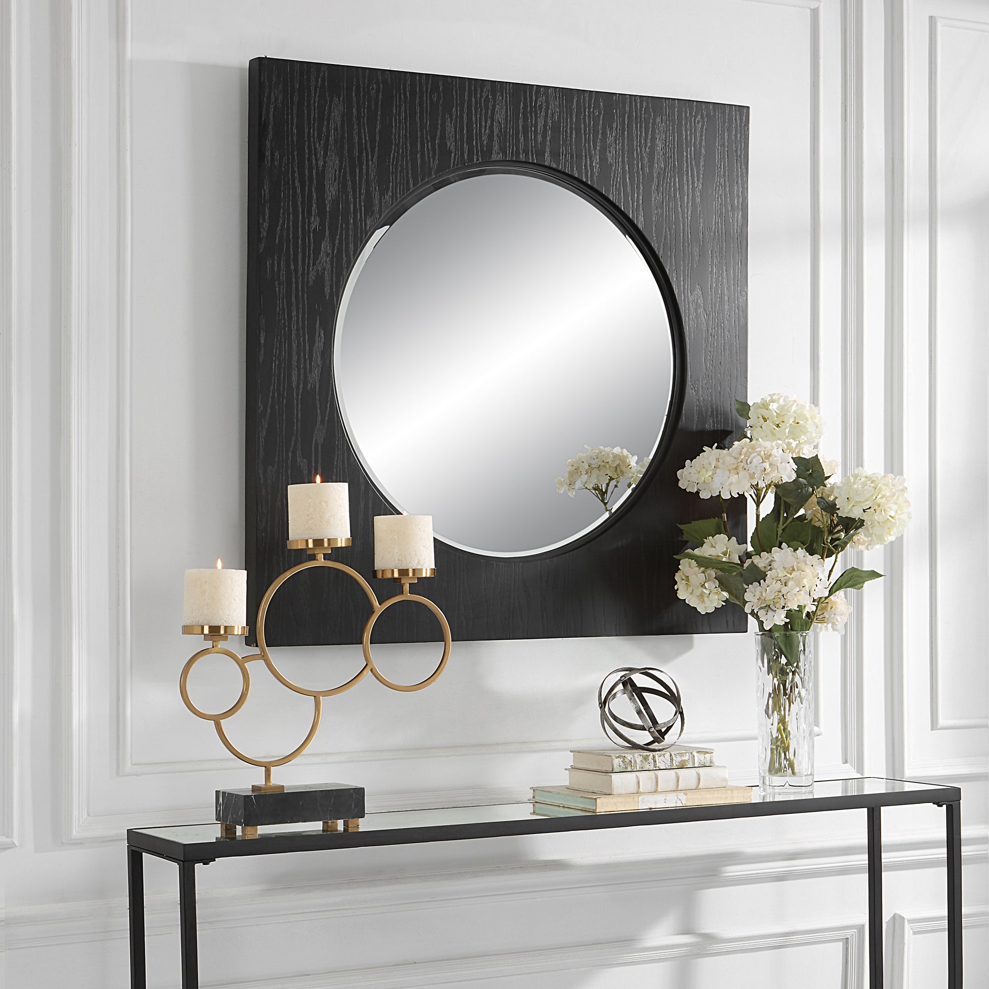 Uttermost Hillview Wood Panel Mirror | Mirrors | Modishstore - 4
