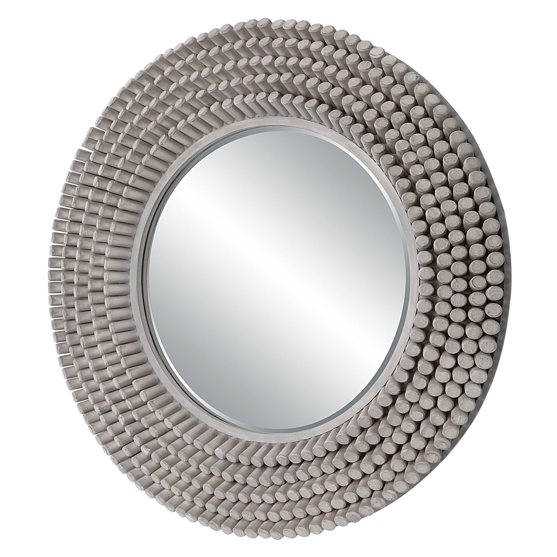 Uttermost Portside Round Gray Mirror | Mirrors | Modishstore - 5