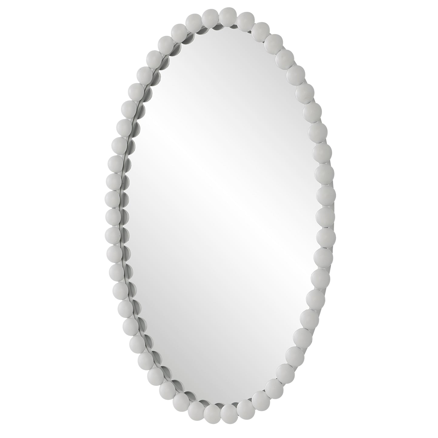 Uttermost Serna White Oval Mirror | Mirrors | Modishstore - 5
