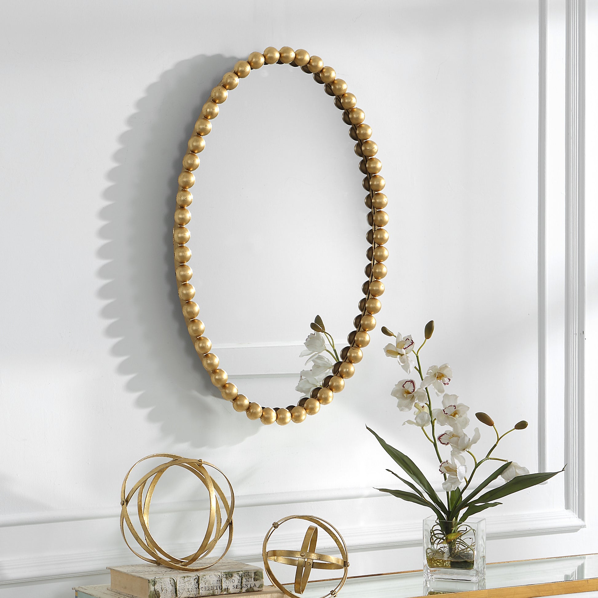 Uttermost Serna Gold Oval Mirror | Mirrors | Modishstore - 4