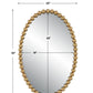 Uttermost Serna Gold Oval Mirror | Mirrors | Modishstore - 3
