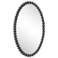 Uttermost Serna Black Oval Mirror | Mirrors | Modishstore - 5