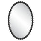Uttermost Serna Black Oval Mirror | Mirrors | Modishstore - 2