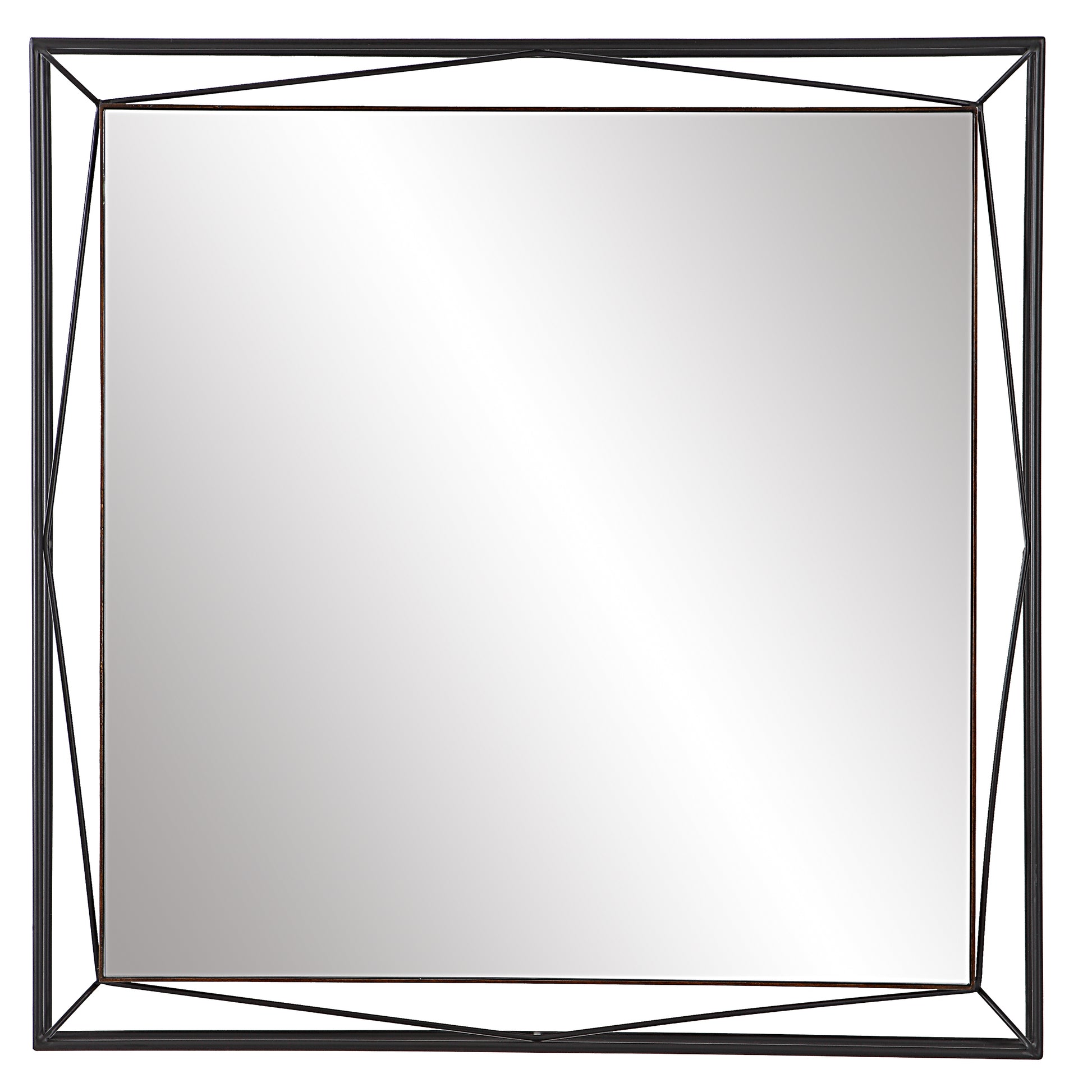 Uttermost Entangled Modern Square Mirror | Mirrors | Modishstore - 2