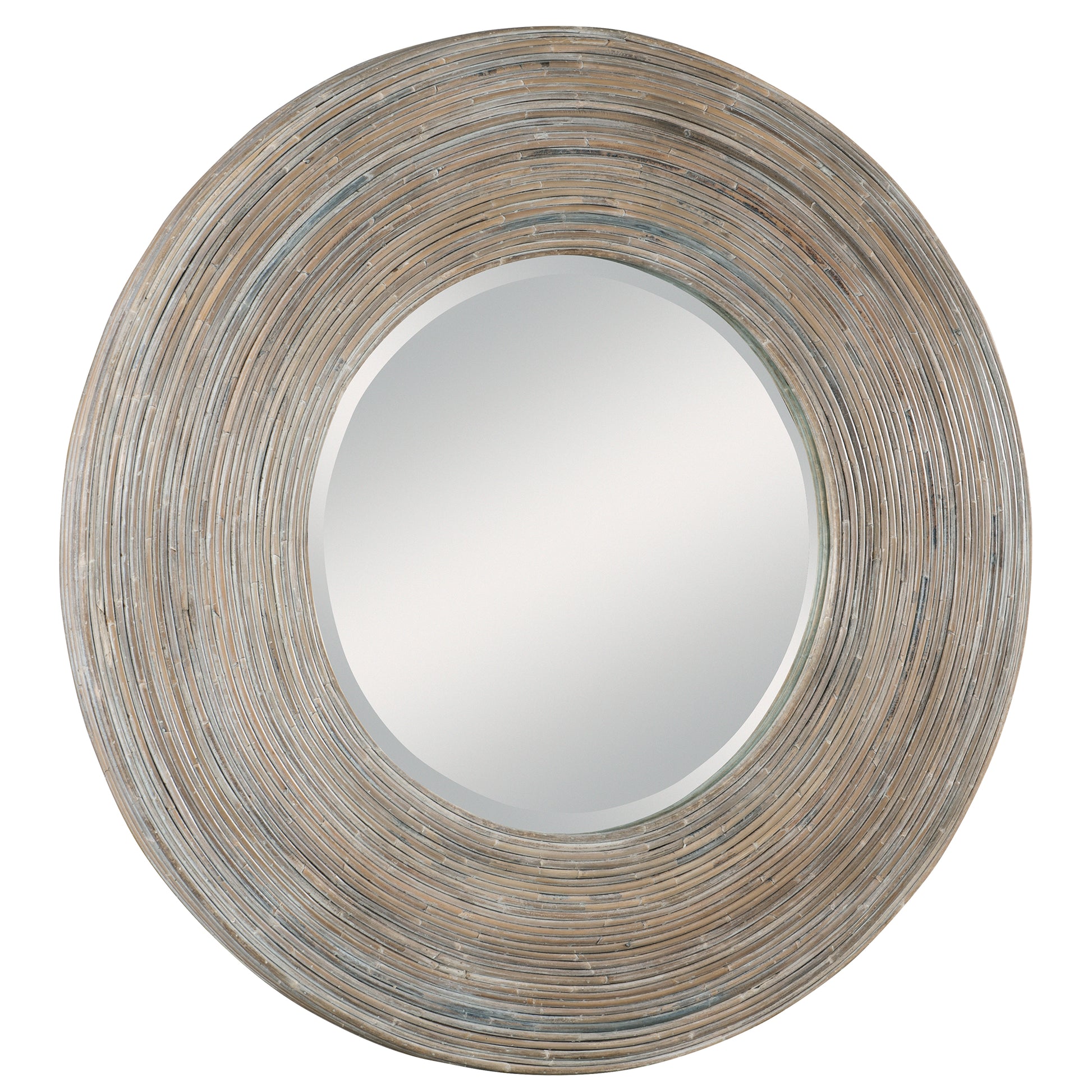 Uttermost Vortex White Washed Round Mirror | Mirrors | Modishstore - 4