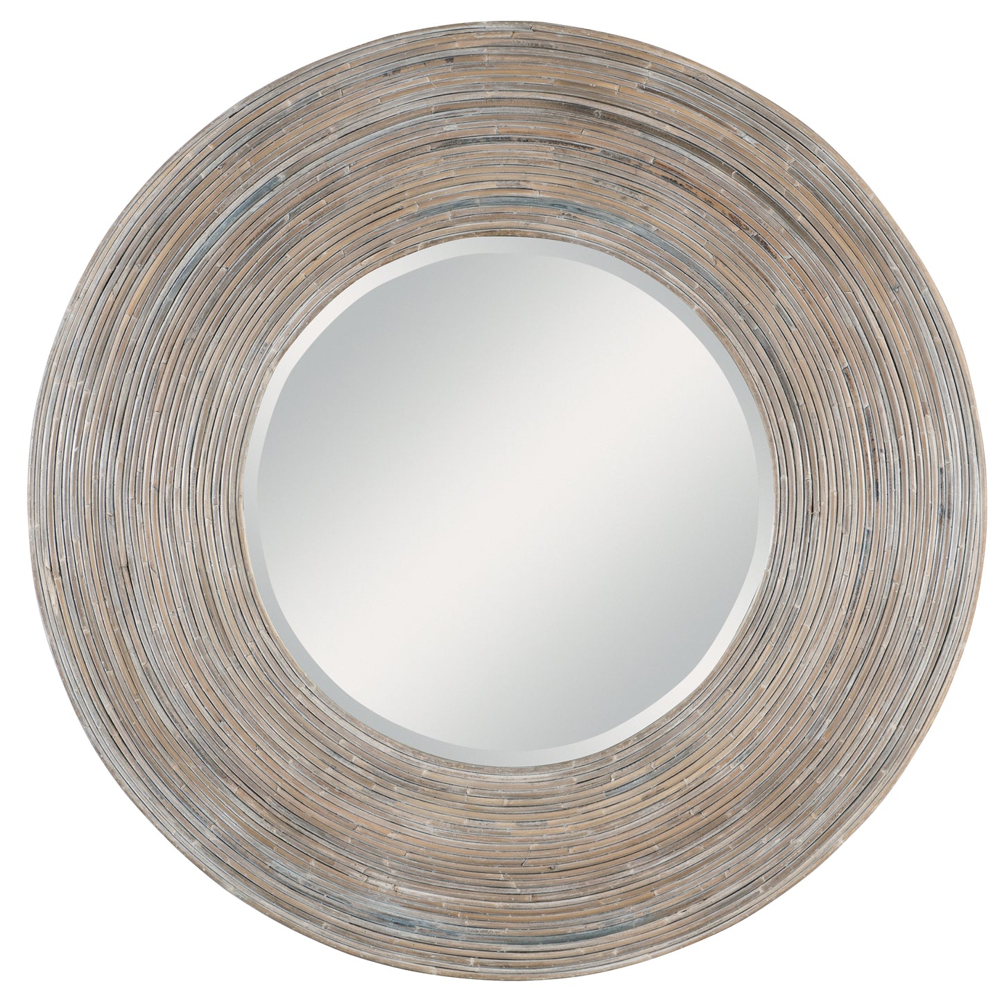 Uttermost Vortex White Washed Round Mirror | Mirrors | Modishstore