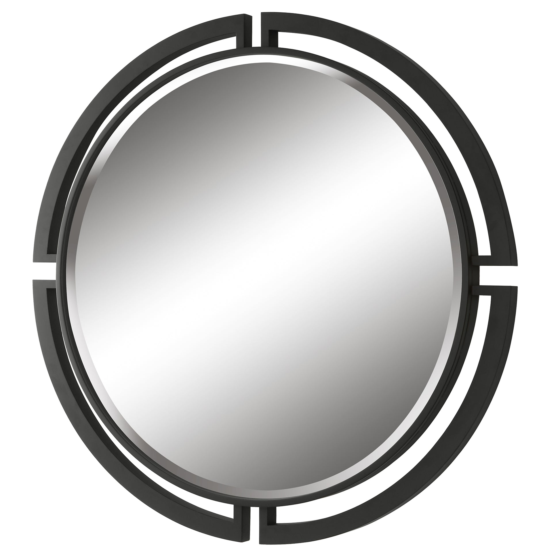 Uttermost Quadrant Modern Round Mirror | Mirrors | Modishstore - 5