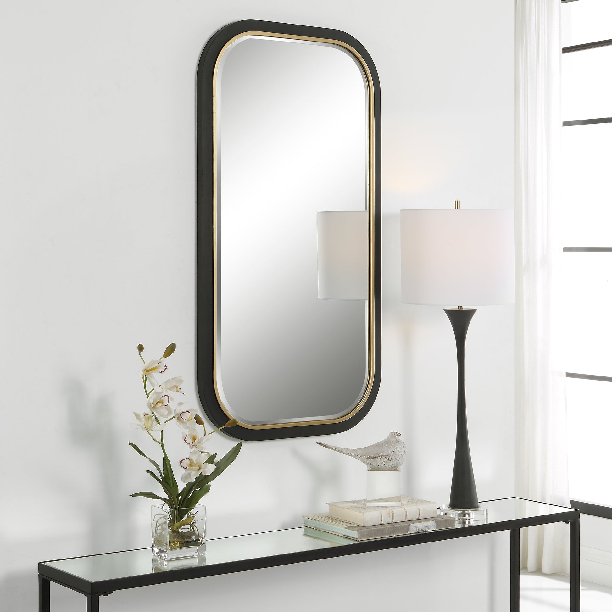 Uttermost Nevaeh Curved Rectangle Mirror | Mirrors | Modishstore - 4