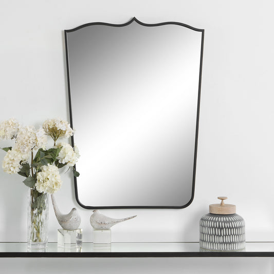 Uttermost Tiara Curved Iron Mirror | Mirrors | Modishstore