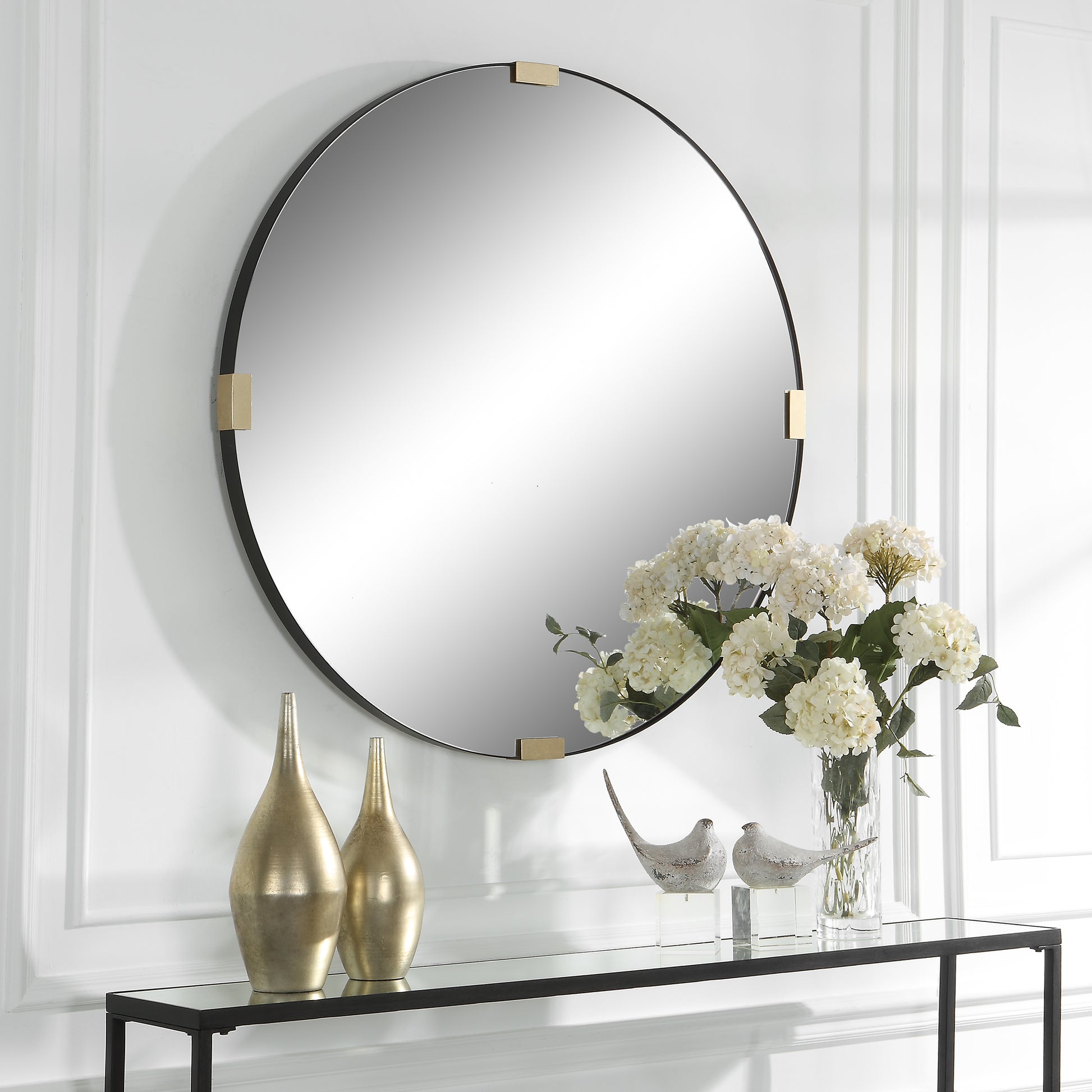 Uttermost Clip Modern Round Mirror | Mirrors | Modishstore - 4