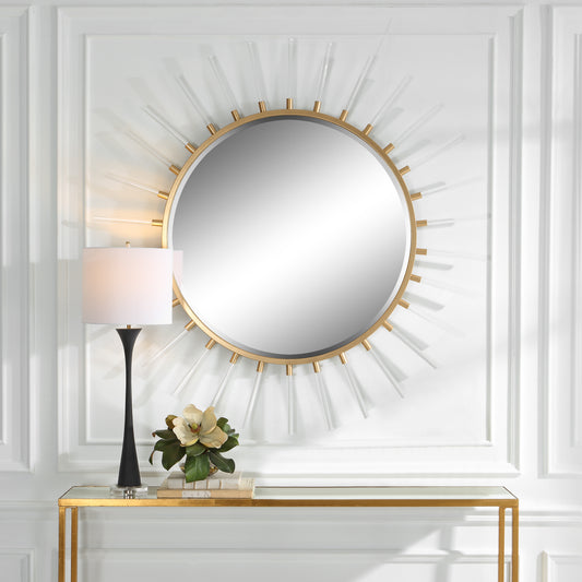 Uttermost Oracle Round Starburst Mirror | Mirrors | Modishstore
