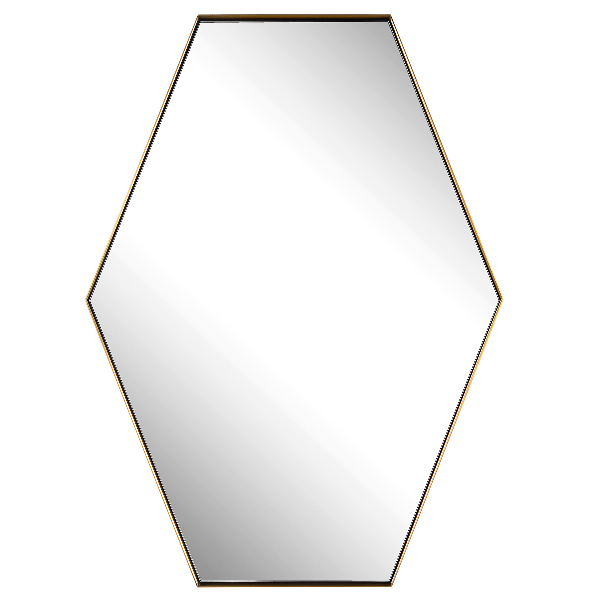 Uttermost Ankara Brass Hexagon Mirror | Mirrors | Modishstore - 2